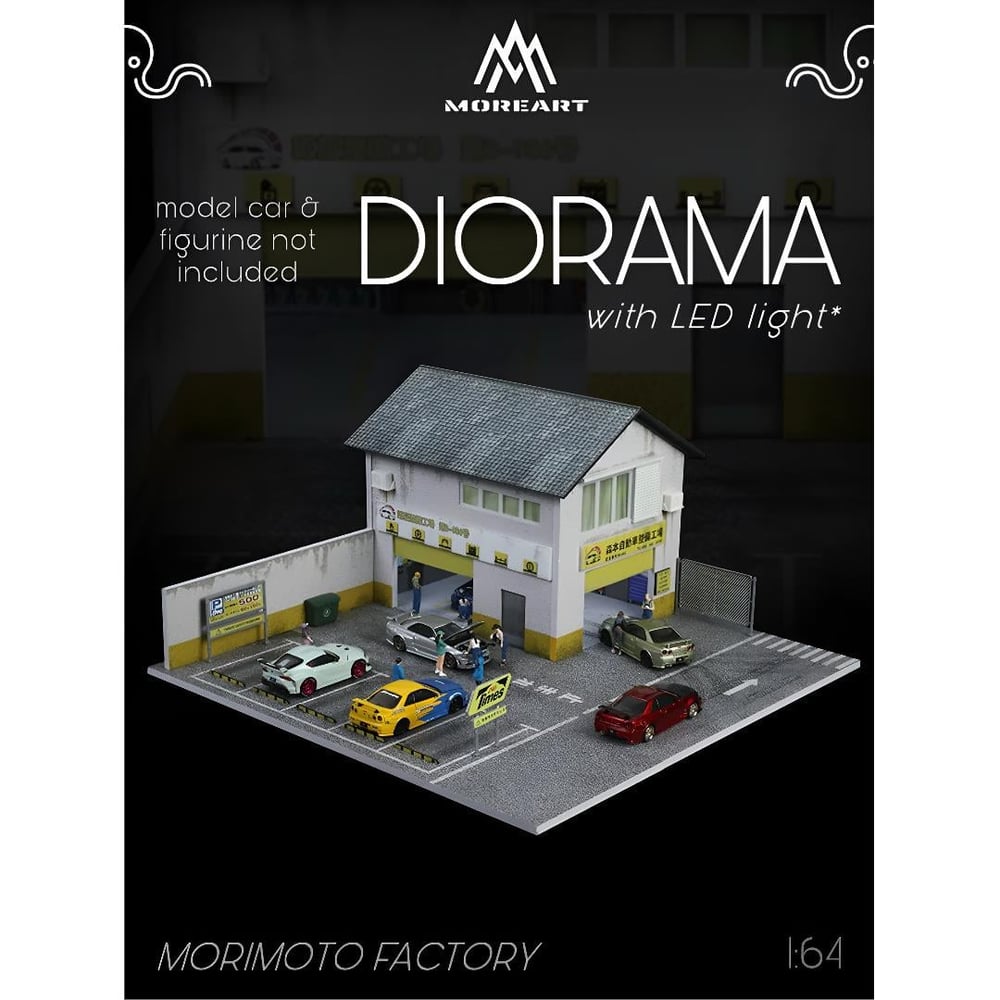 MoreArt 1:64 MORIMOTO FACTORY SCENE MODEL MO936412
