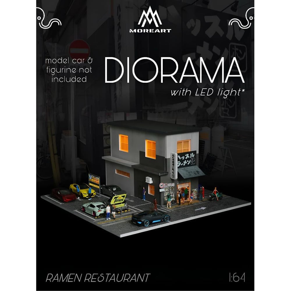 MoreArt 1:64 RAMEN RESTAURANT SCENE MODEL MO936404