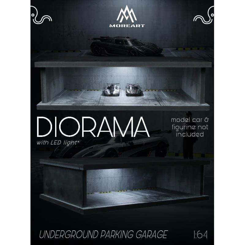 MoreArt 1:64 UNDERGROUND PARKING GARAGE SCENE MO915001