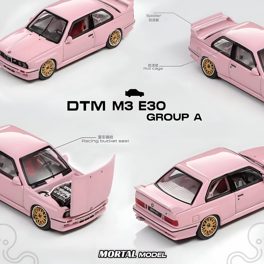 Mortal 1:64 BMW E30 M3 GROUP A (Valentine's Day Limited Edt. Pink)