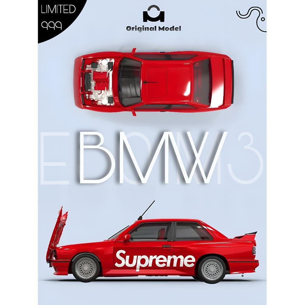 Original Model 1:64 BMW E30 Supreme Livery