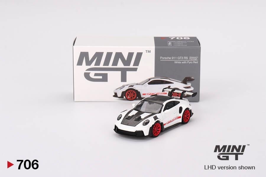 Porsche 911 (992) GT3 RS Weissach Package White with Pyro Red 