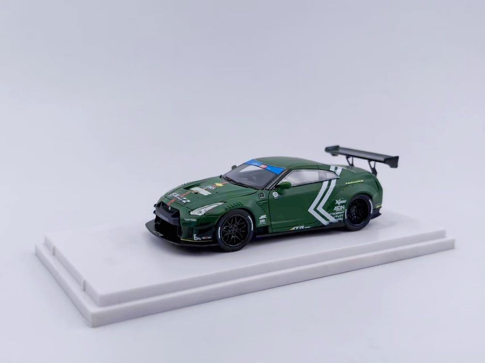 RR Model GT-R R35 Wide-Body Modified Green