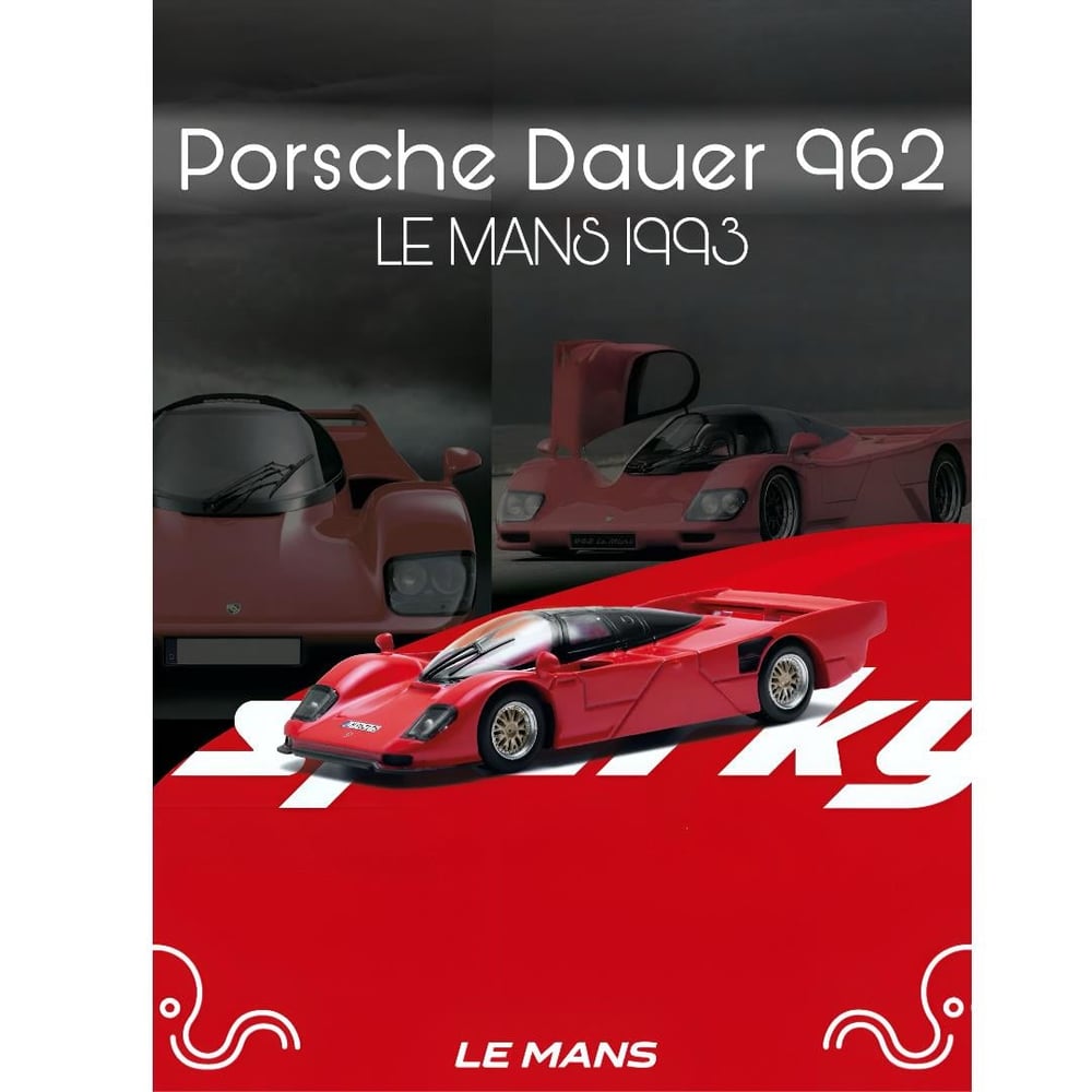 Sparky x Tiny 1:64 Porsche 1993 Dauer 962 - Red (Tiny Exclusive) YO64051