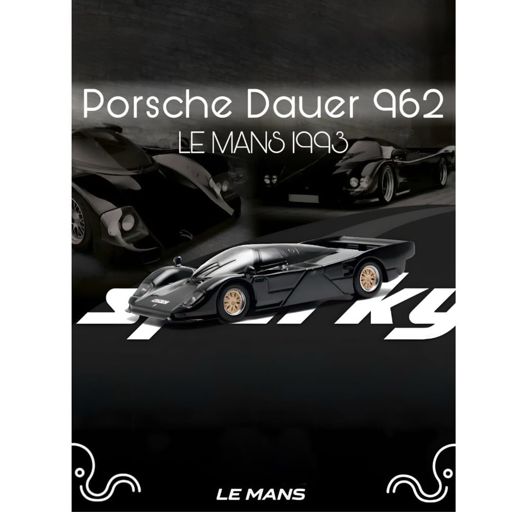 Sparky x Tiny 1:64 Porsche 1993 Dauer 962 - Black (Tiny Exclusive) YO64052