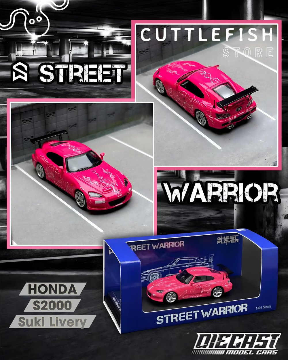 Street Warrior Honda S2000 Suki Livery 1/64 
