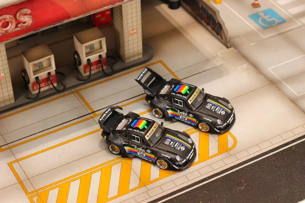Street Weapon 1:64 RWB 993 Matte Black Apple (High Tail)