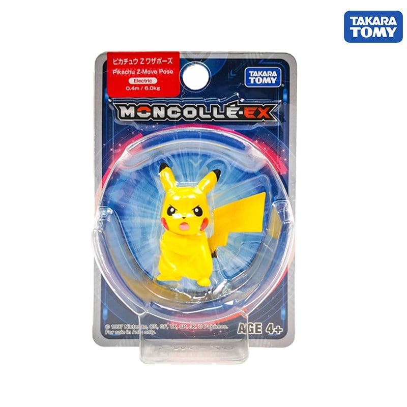 Takara Tomy Pokémon Moncolle Ex #27 Pikachu Z Posing Figür (4 cm)