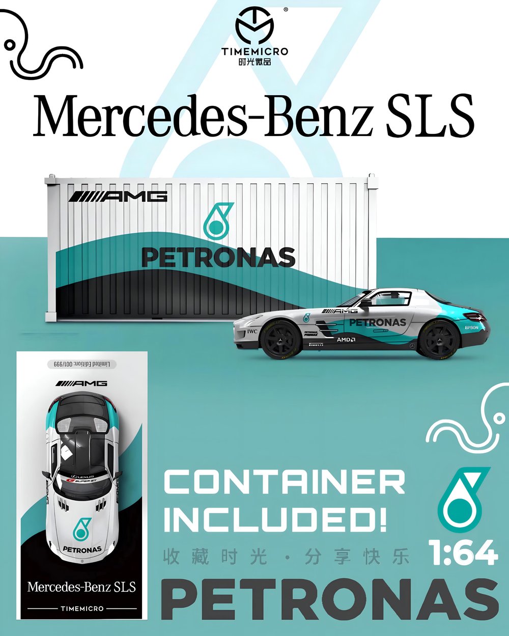 Time Micro Mercedes SLS Petronas Konteynerli