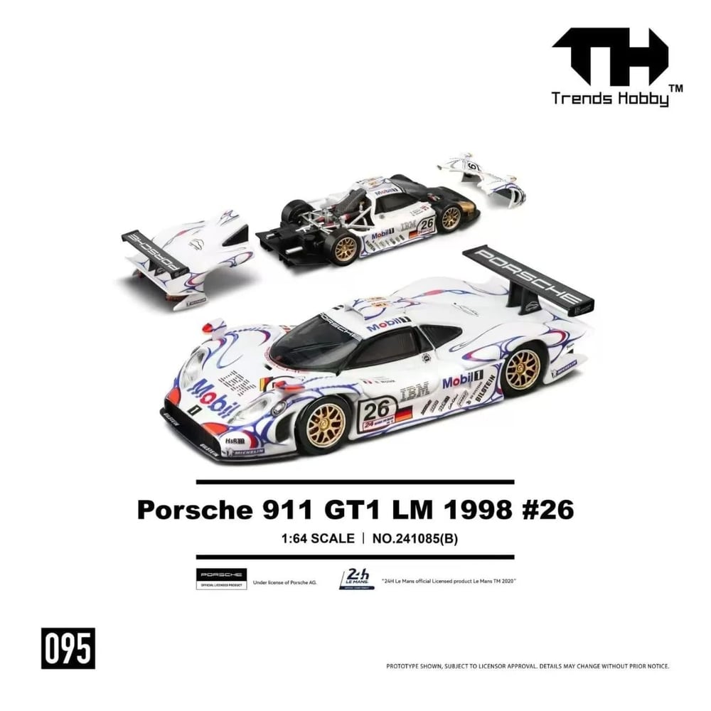 Trends Hobby 1:64 Porsche 911 GT1 LM 1988 #26 - Champion 241085(B)