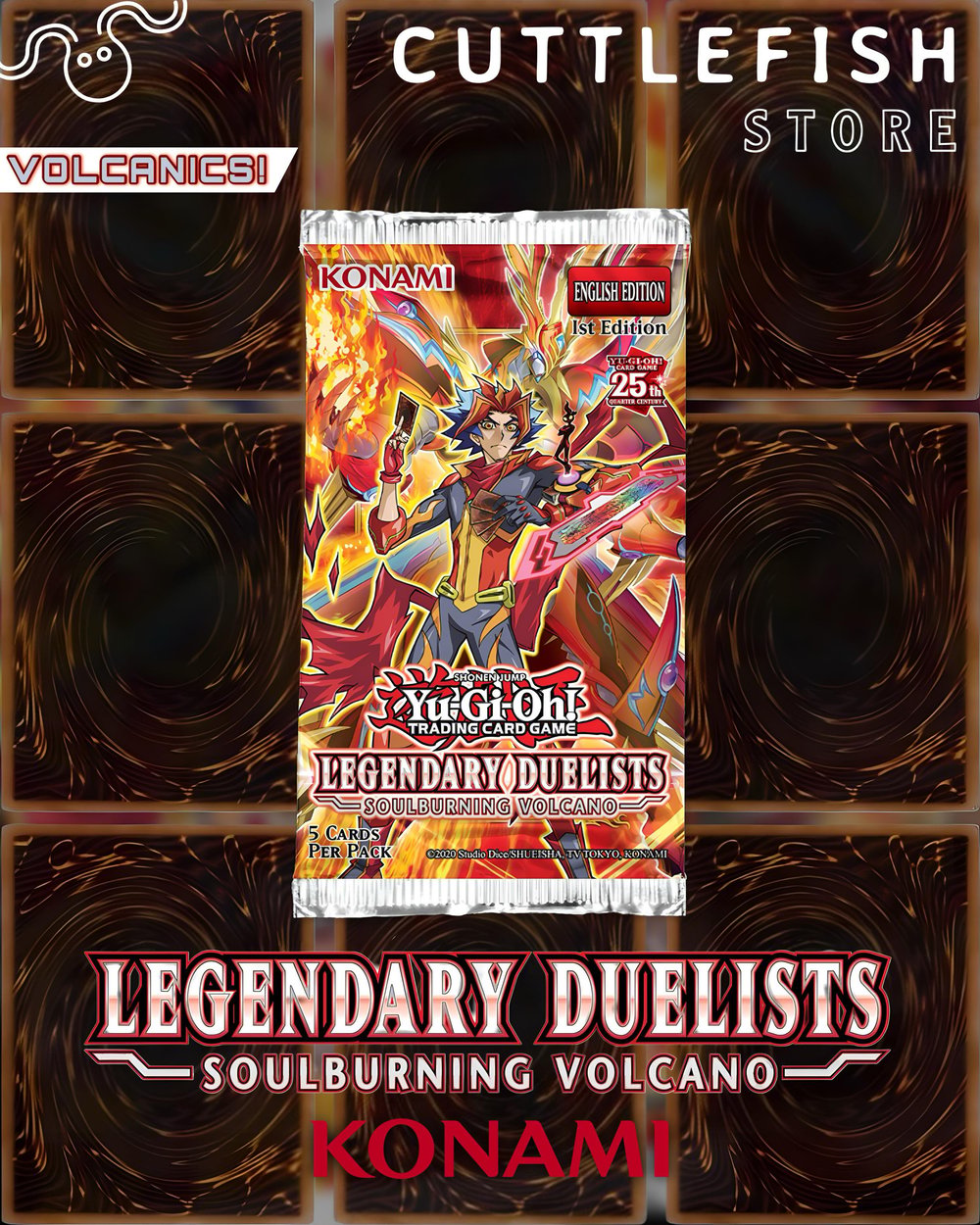 Yu-Gi-Oh! LEGENDARY DUELISTS Soulburning Volcano Booster Pack