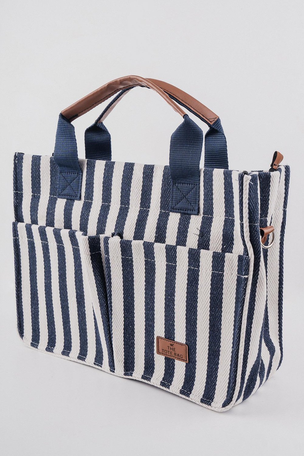  Woys Üç Gözlü Lacivert Tote Bag Kadın Çantası 