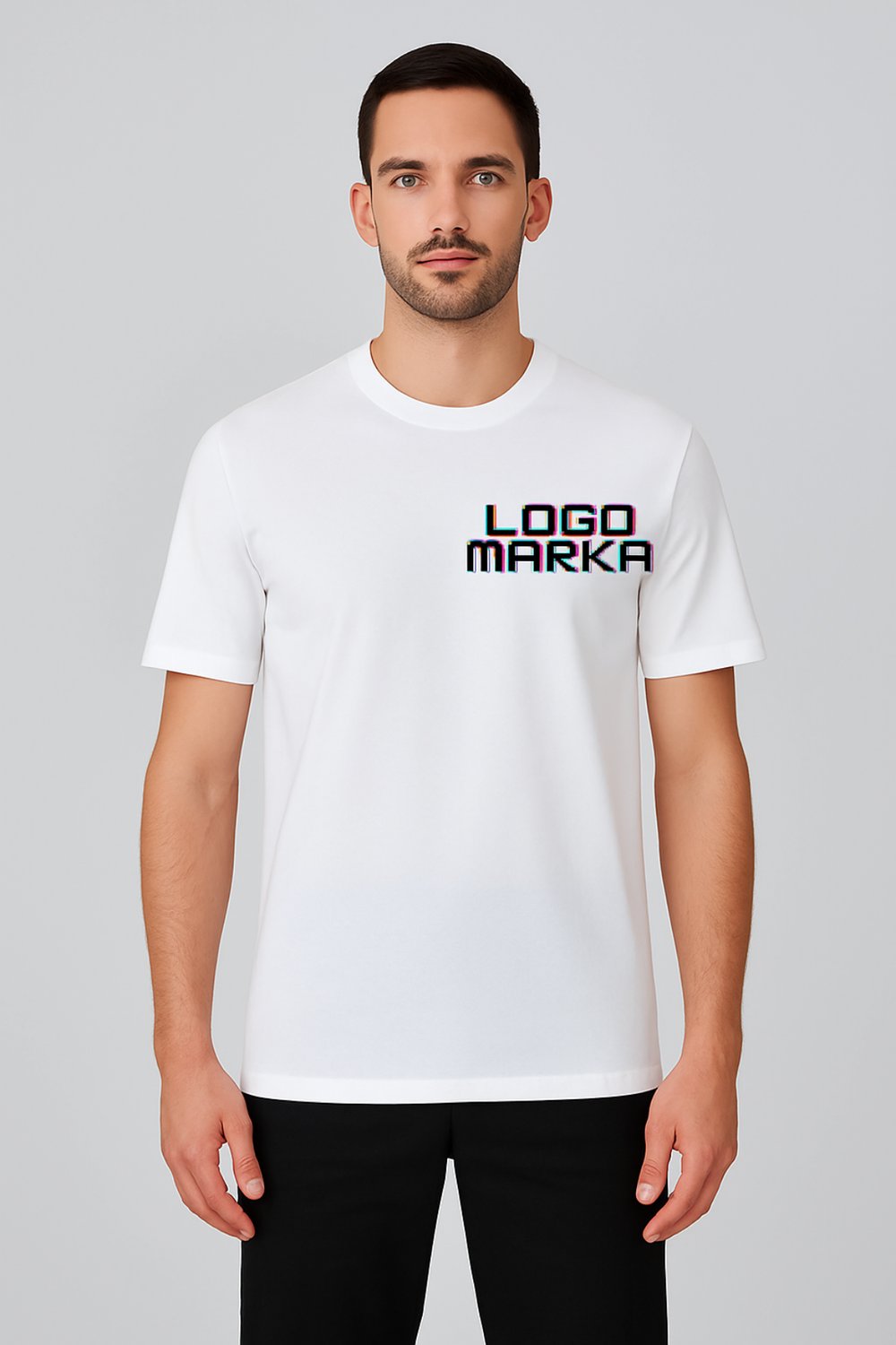 Penye Beyaz Basic T-SHIRT