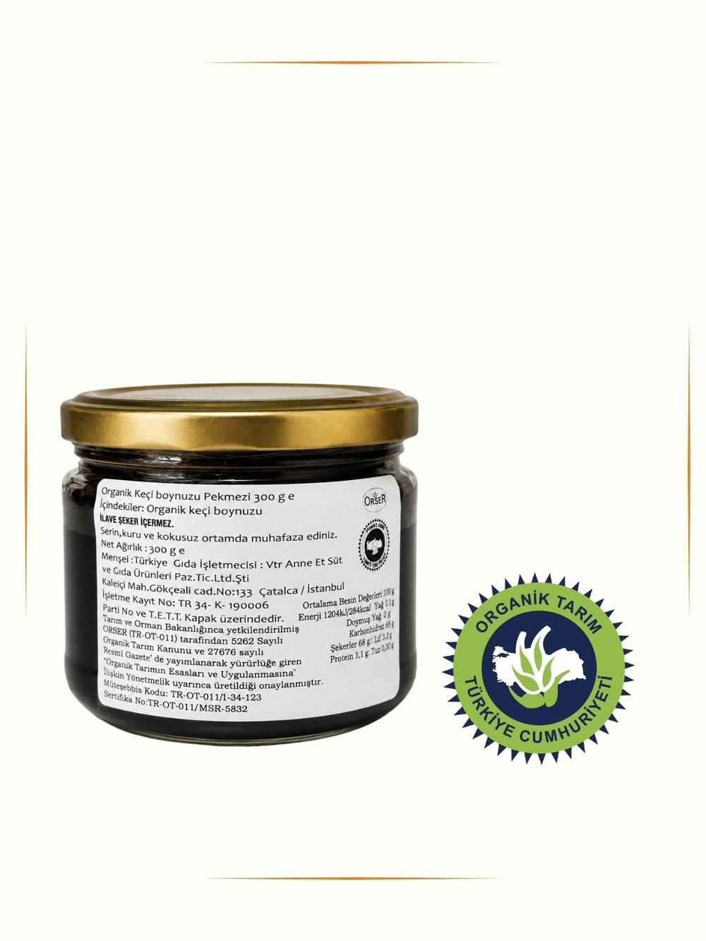 Organik Keçi Boynuzu Pekmezi 300 g