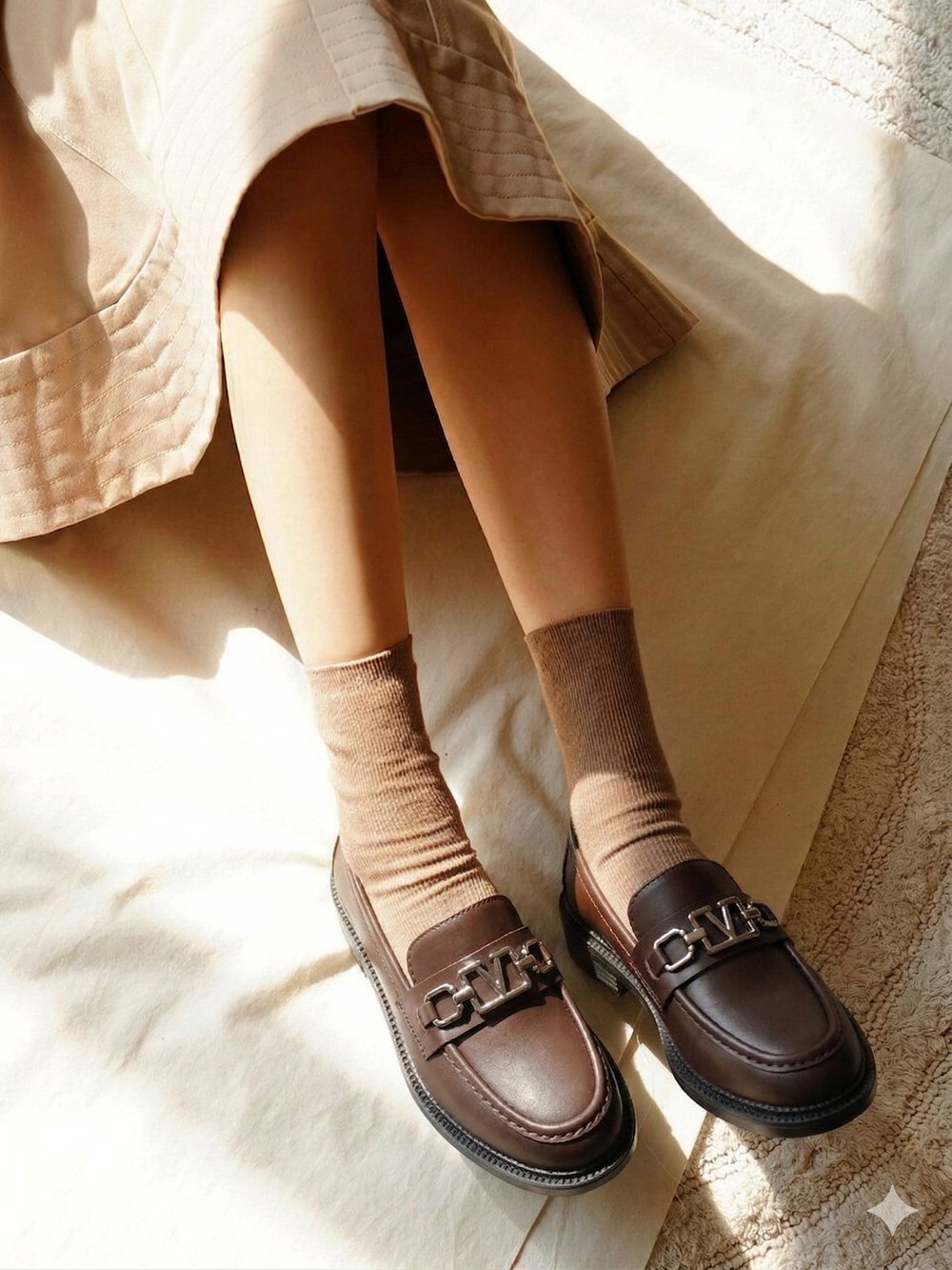 Kadın Loafer Casual Tokalı Günlük Ayakkabı