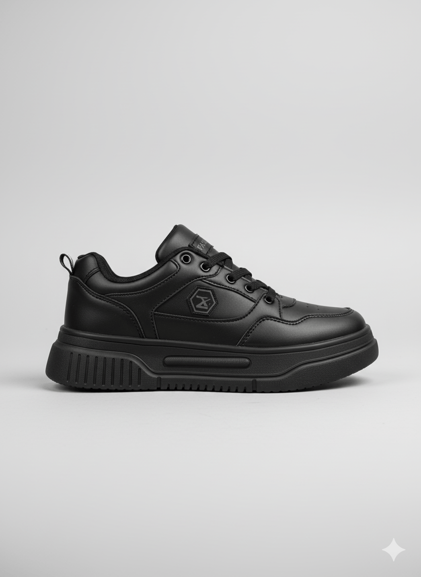 Kadın Kalın Taban Suni Deri Rahat Sneakers Spor Ayakkabı