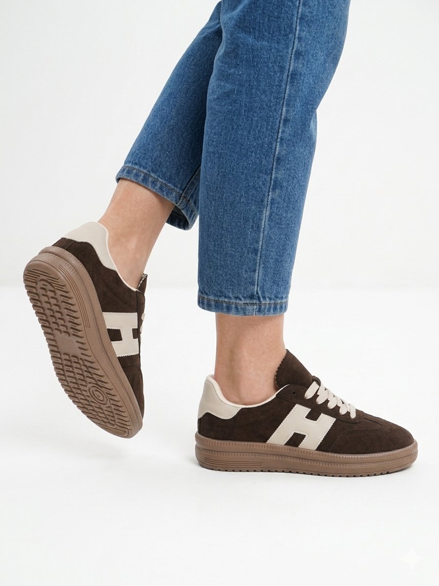 Zeno Originals Mocha Classic Court Sneaker 