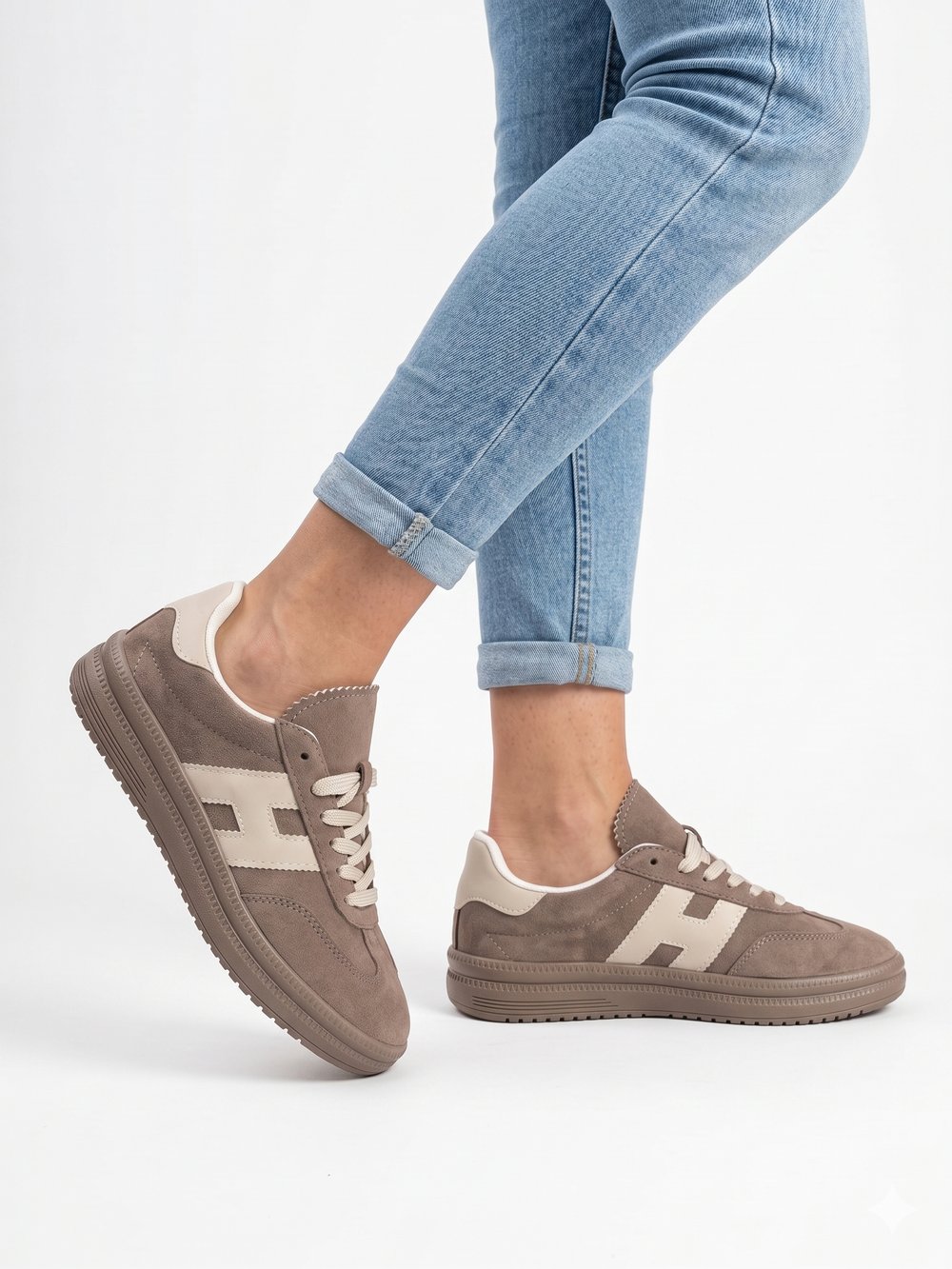 Zeno Originals Latte Classic Court Sneaker