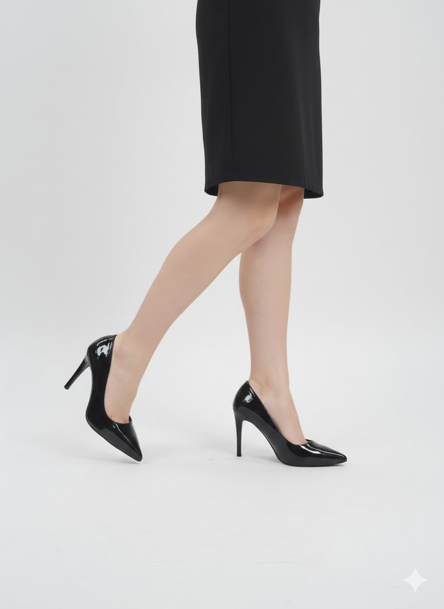 Kadın Düz Desen Stiletto Ayakkabı