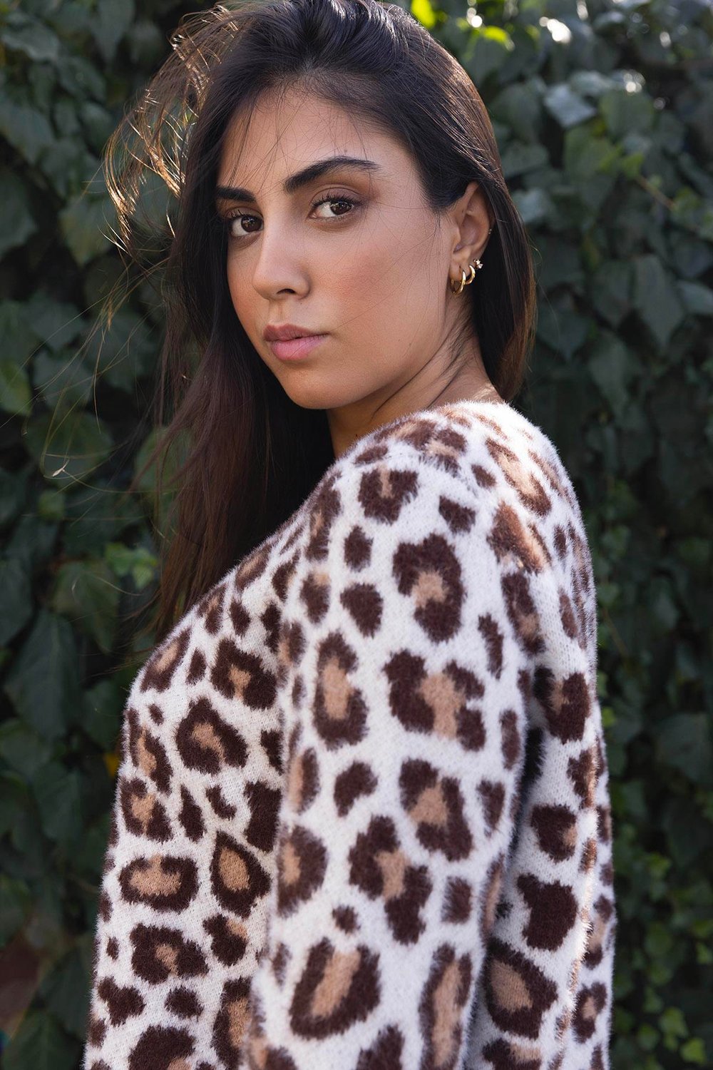Leopar Desenli Kazak