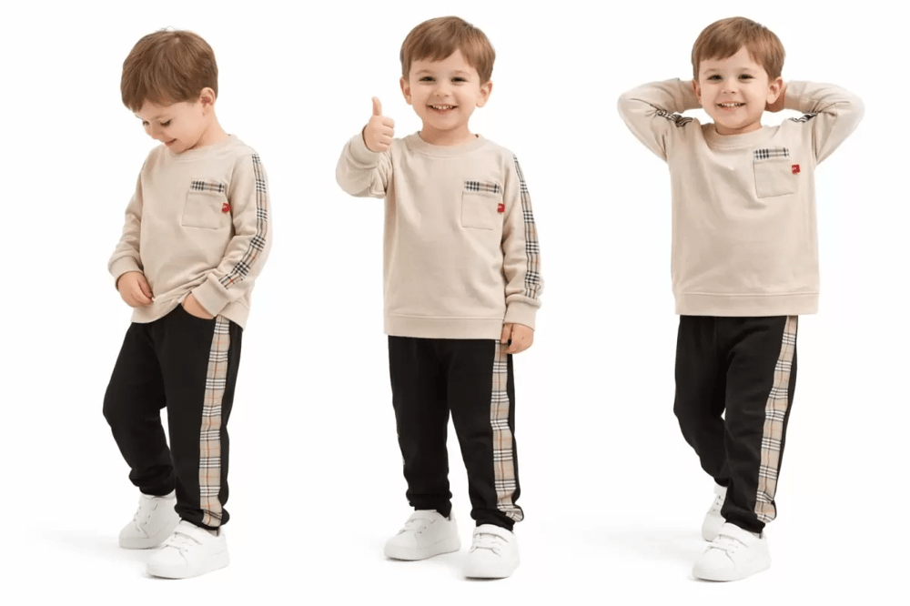 2-5 Yaş Cep Detaylı 2 Li Çocuk Takımı