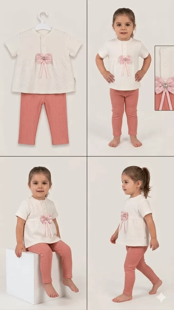 9/24 Ay Fiyonk Süslü Bebek Takımı
