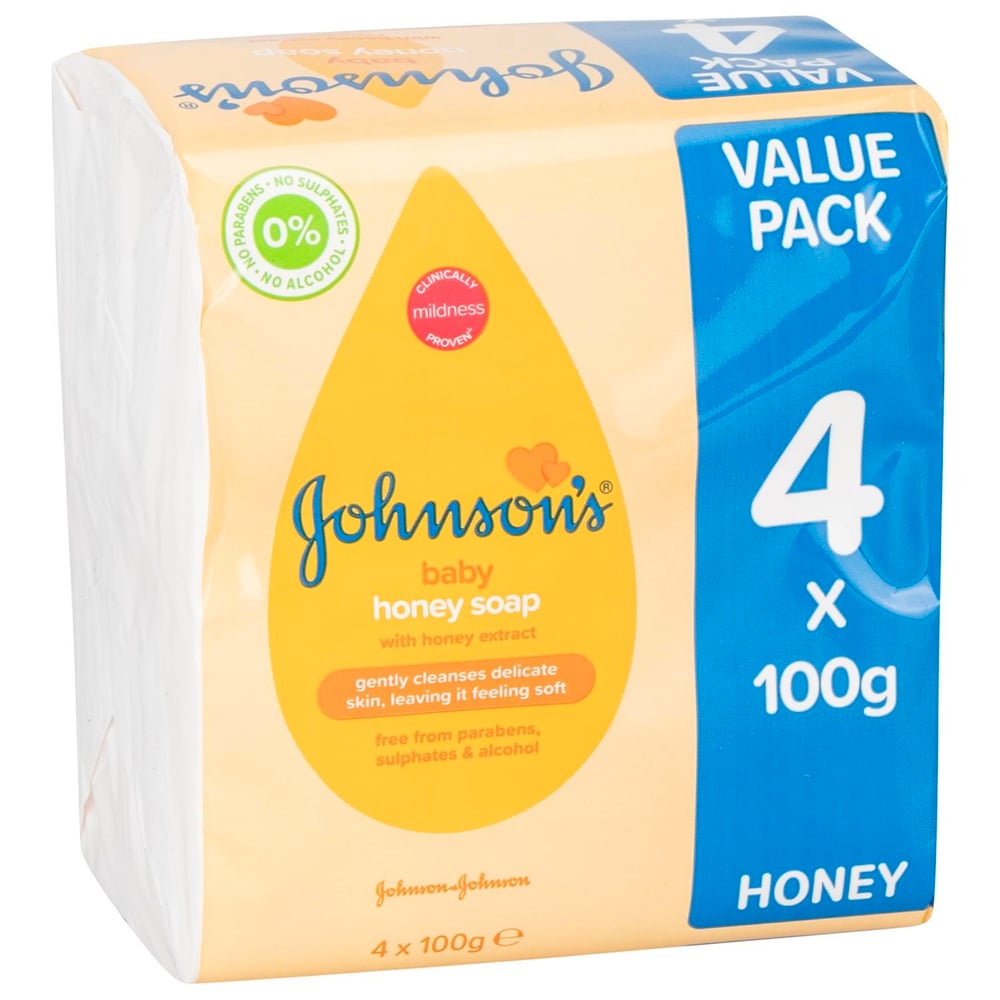 Johnson's Baby Bal Özlü Bebek Sabunu 4x100 gr