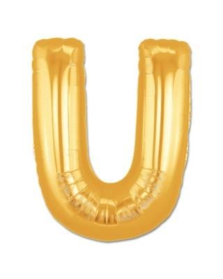 NessiWorld U Harf Folyo Balon Altın Renk  40 inç