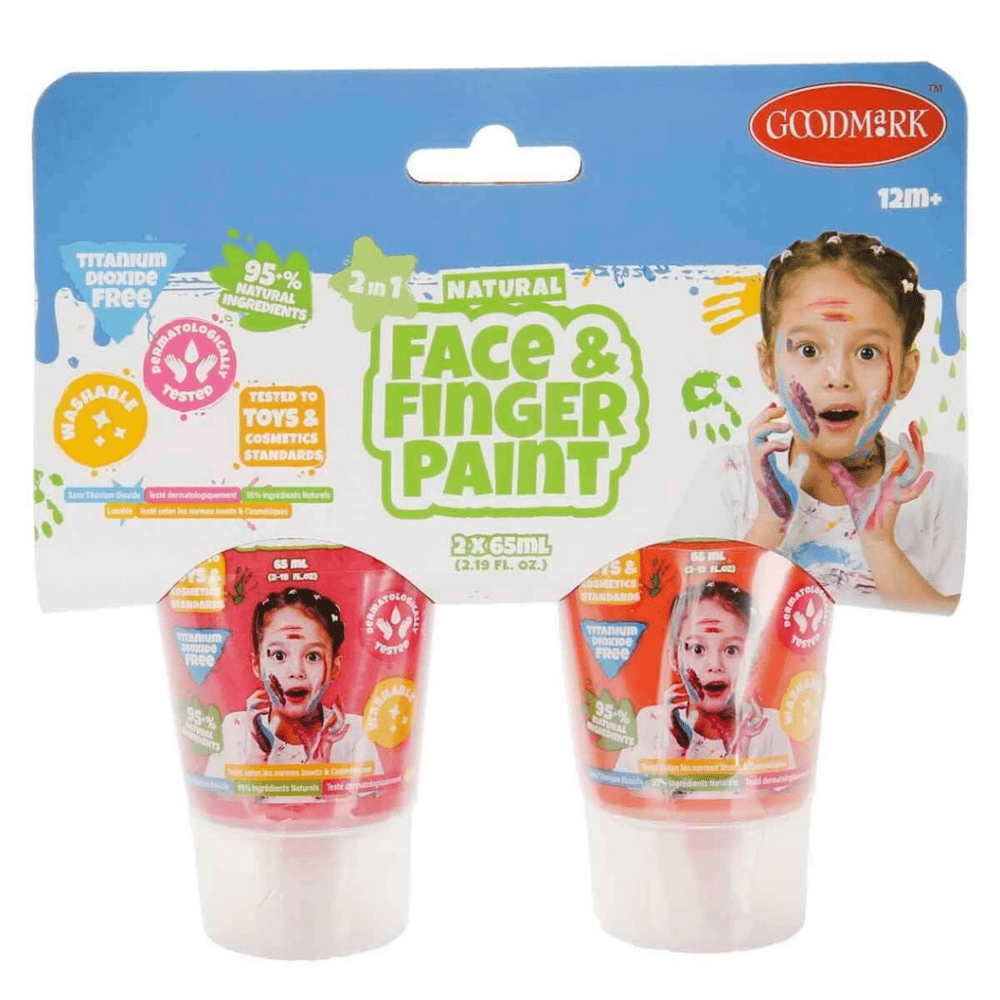 Nessiworld 2in1 Doğal Yüz ve Parmak Boyası 2’li