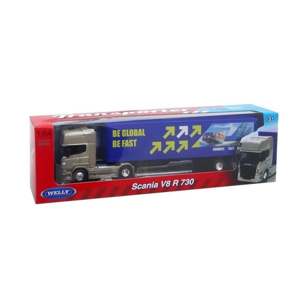Nessiworld 68021SS-F-GW WELLY 1 64 SCANIA R730 TRAILER 48