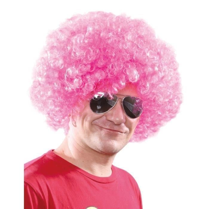 Nessiworld Açık Pembe Renk Kıvırcık Afro Bonus Peruk