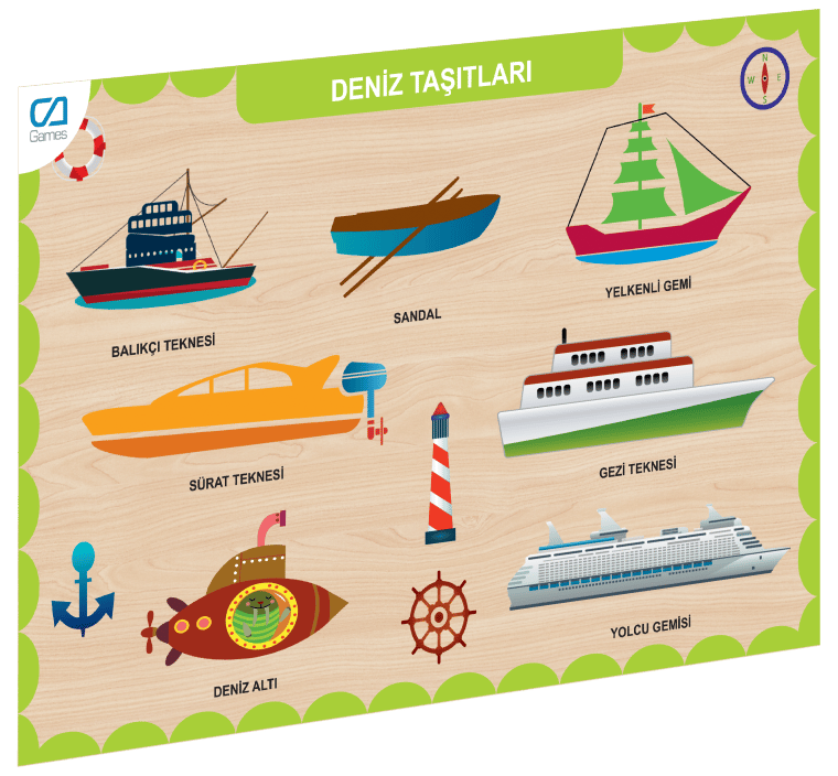 Nessiworld CAAHS-3201 CAMES AHŞAP DENİZ TAŞITLARI BUL-TAK