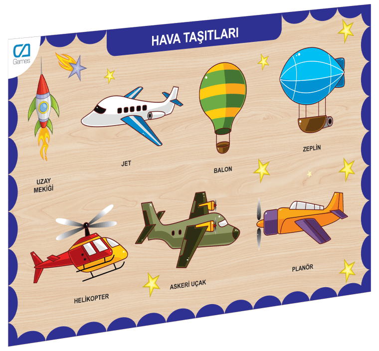 Nessiworld CAAHS-3202 CA GAMES AHŞAP HAVA TAŞITLARI BUL-TAK