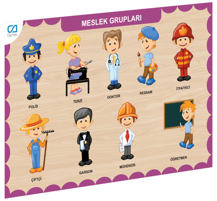 Nessiworld CAAHS-3203 CA GAMES AHŞAP MESLEK GRUPLARI BUL-TAK