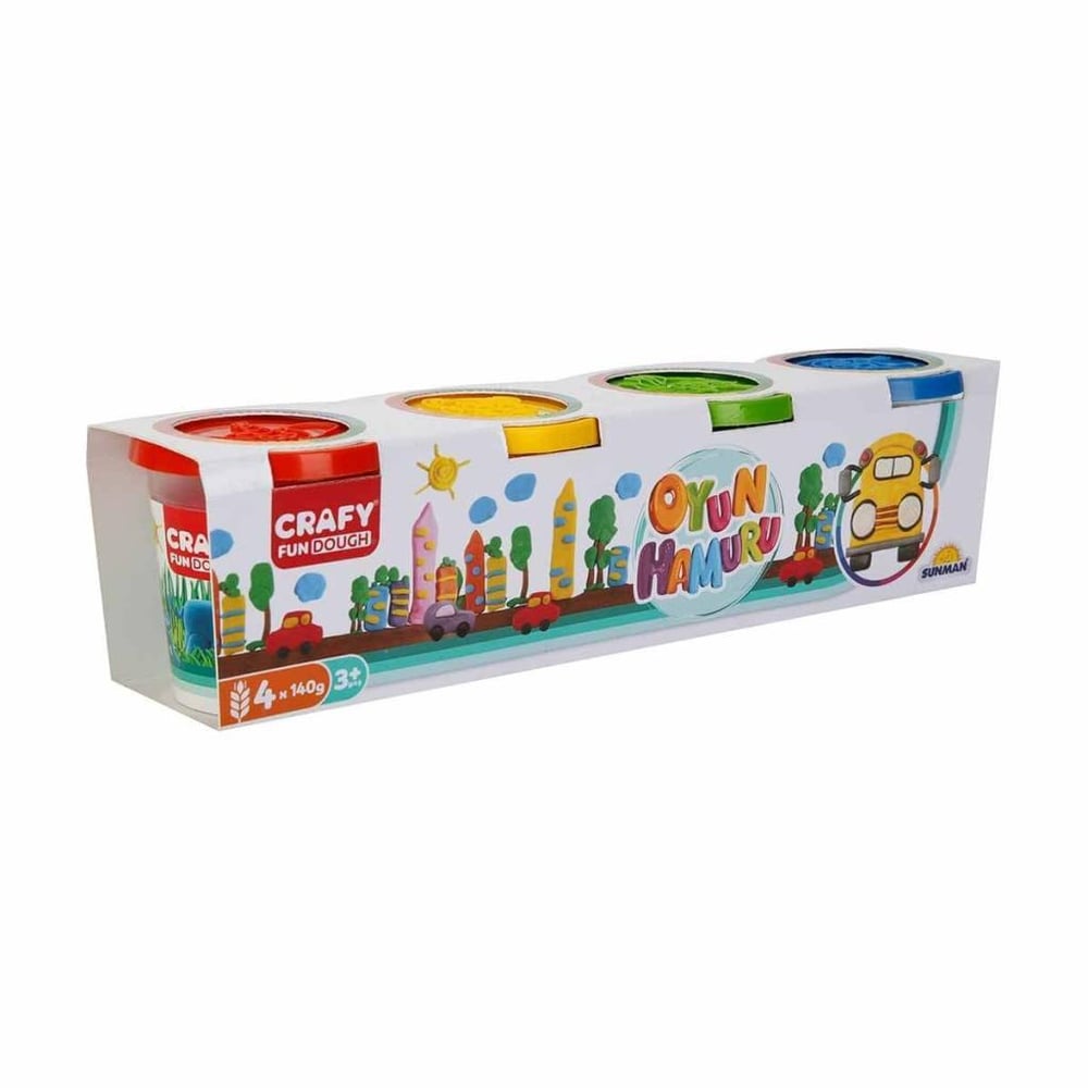Nessiworld Crafy 4'lü Oyun Hamuru 520 Gr.