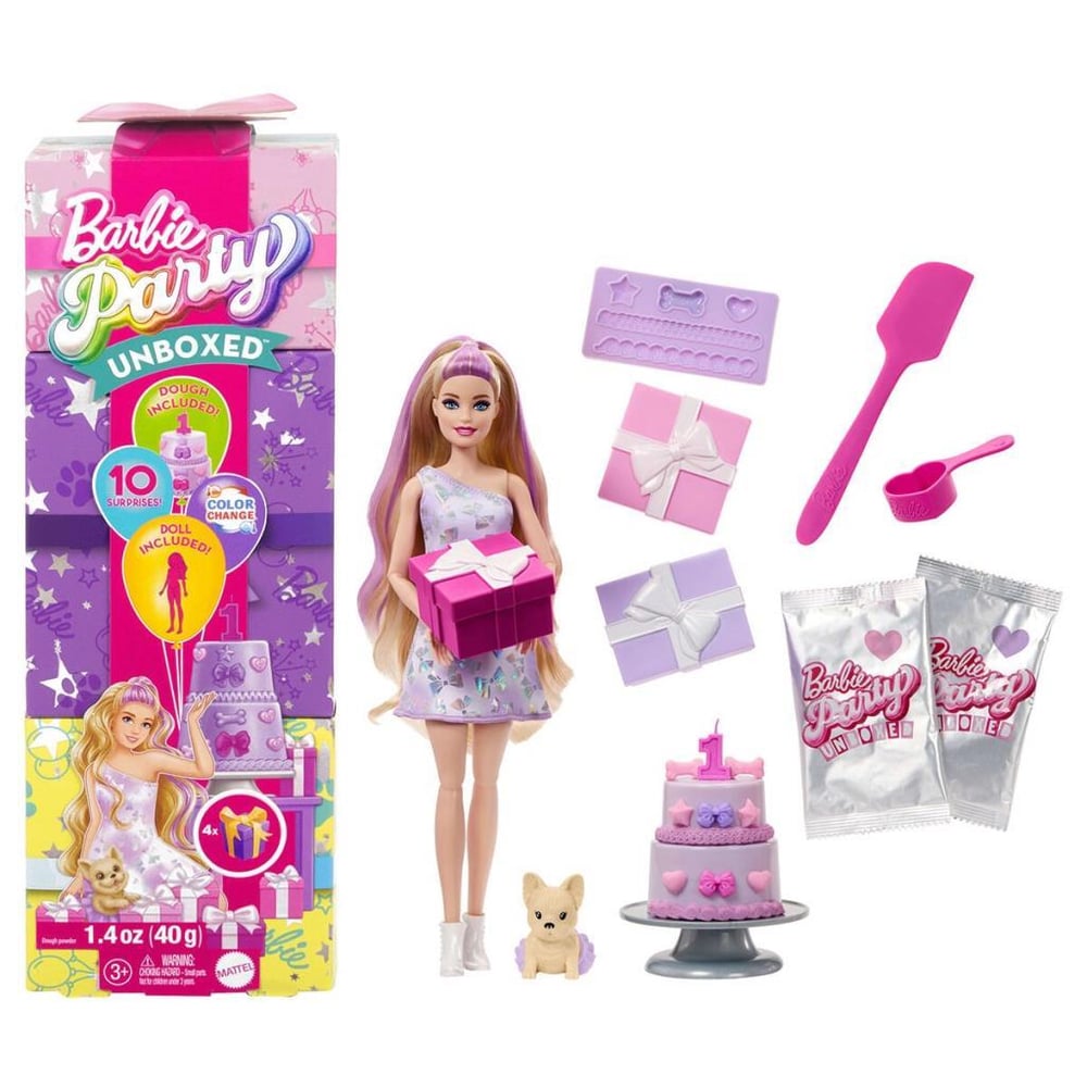 Nessiworld JFG68 Barbie Party Unboxed Köpeğimin Doğum Günü Serisi