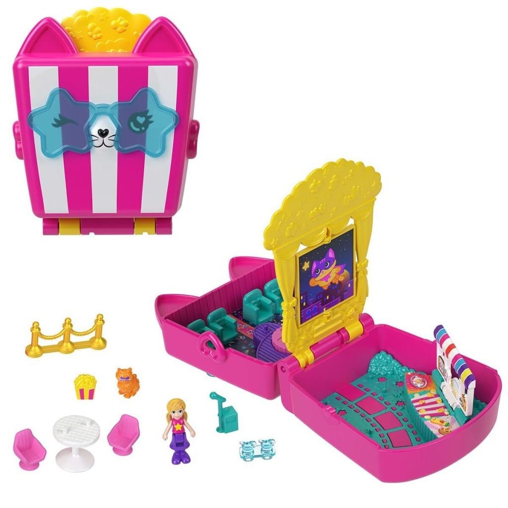 Nessiworld JFV01 Polly Pocket Kedicik Sineması Mini Oyun Seti