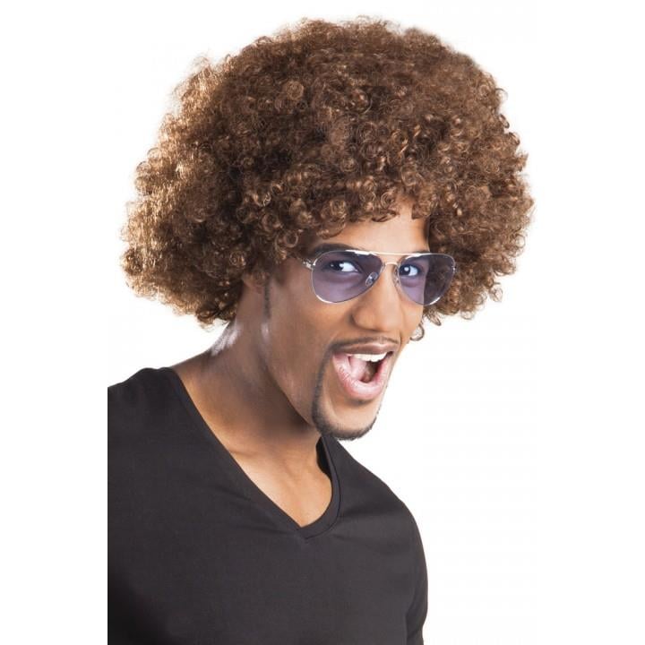 Nessiworld Kahve Renk Kıvırcık Afro Bonus Peruk