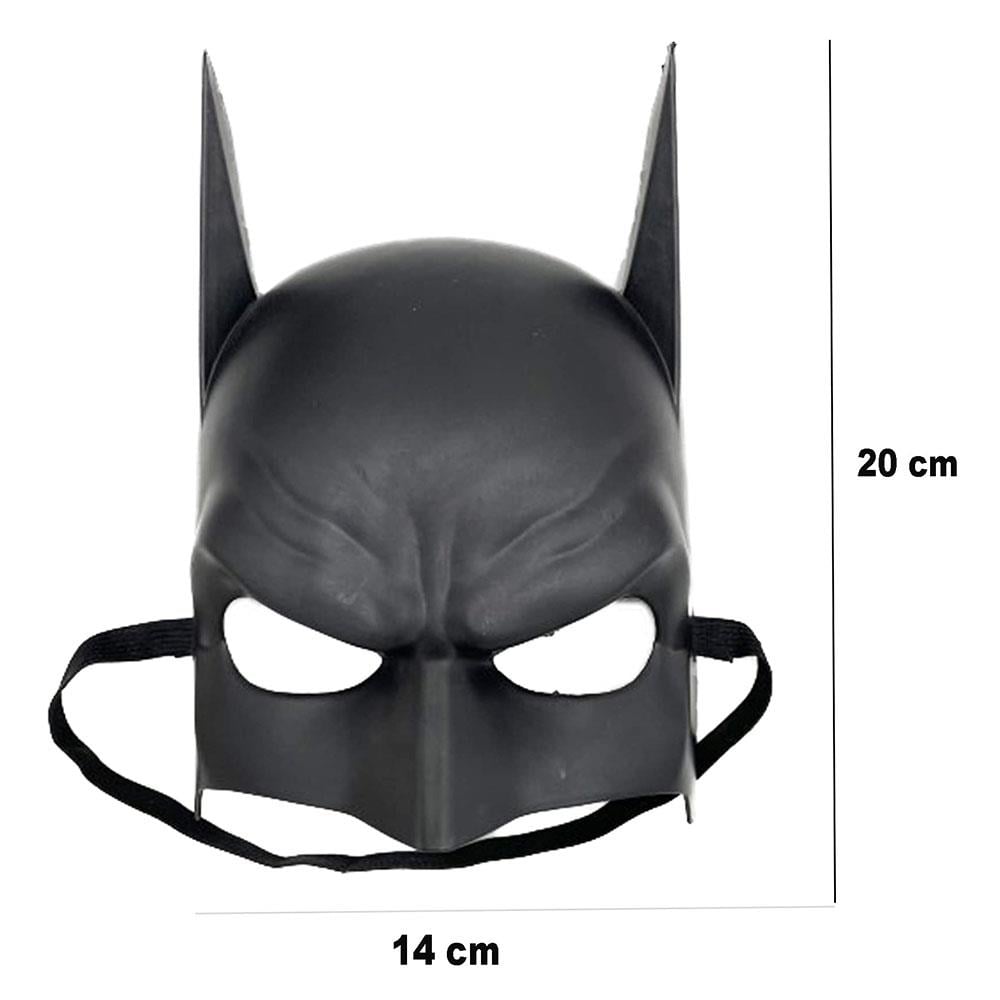 Nessiworld Siyah Renk Çocuk Boy Arkadan Lastikli Batman Maskesi A Kalite  20x14 cm