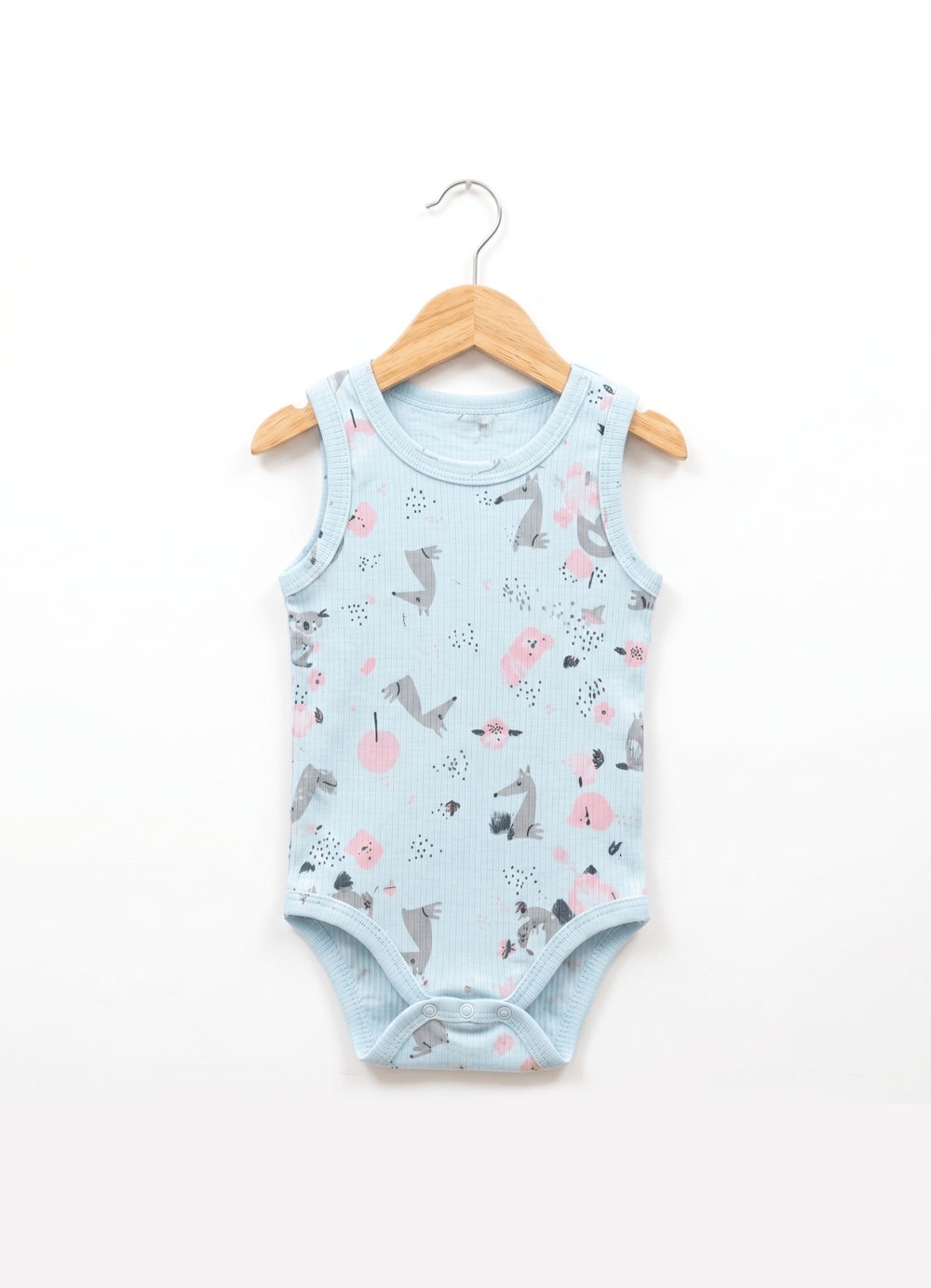 Kısa Kollu Çıtçıtlı Tek Body (1-9 Ay)Wizly BabyBebek Body