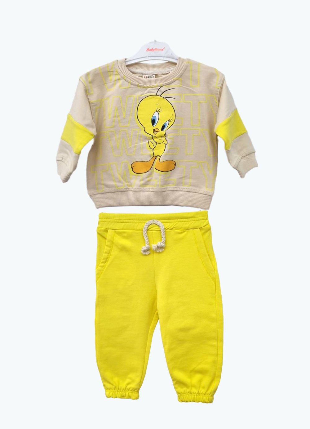 Tweety Baskılı Blok Renkli Çocuk TakımıWizly BabyGünlük Rahatlık