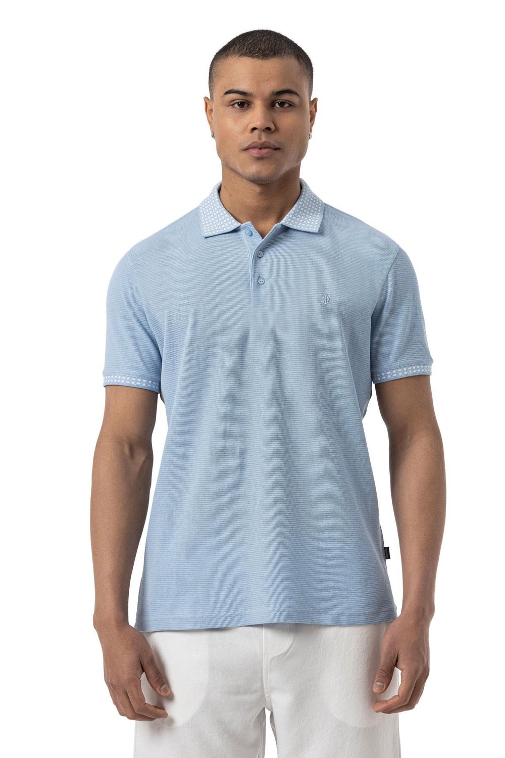 Slub Waffle Polo Shirt