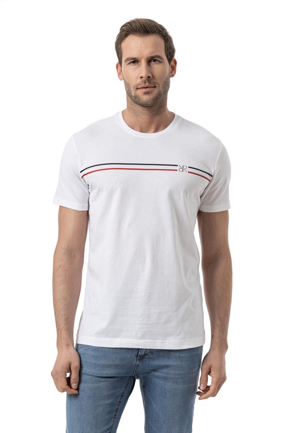 Cotton Printed Jersey - Crew Neck