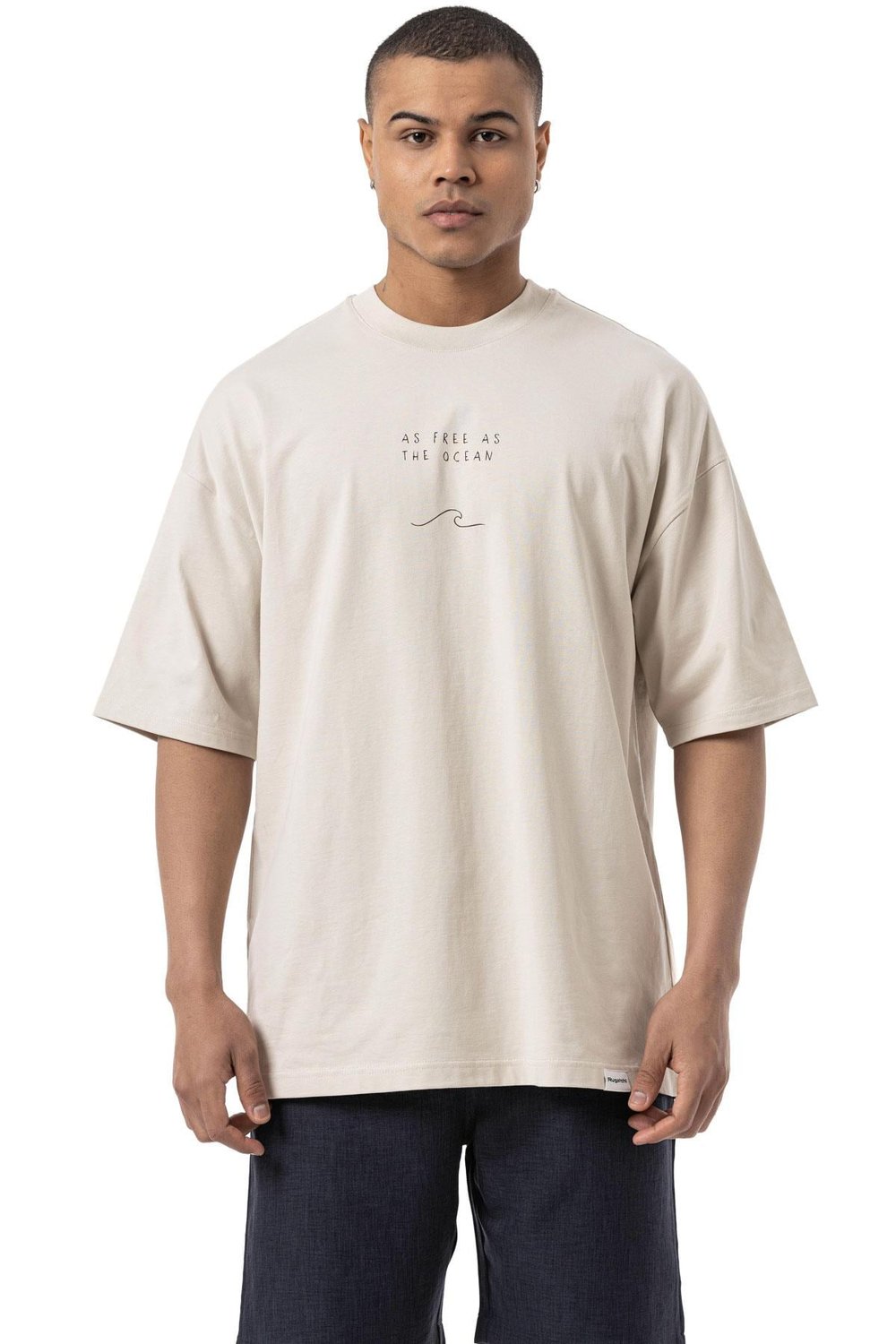 Oversize Printed Jersey - Crew Neck
