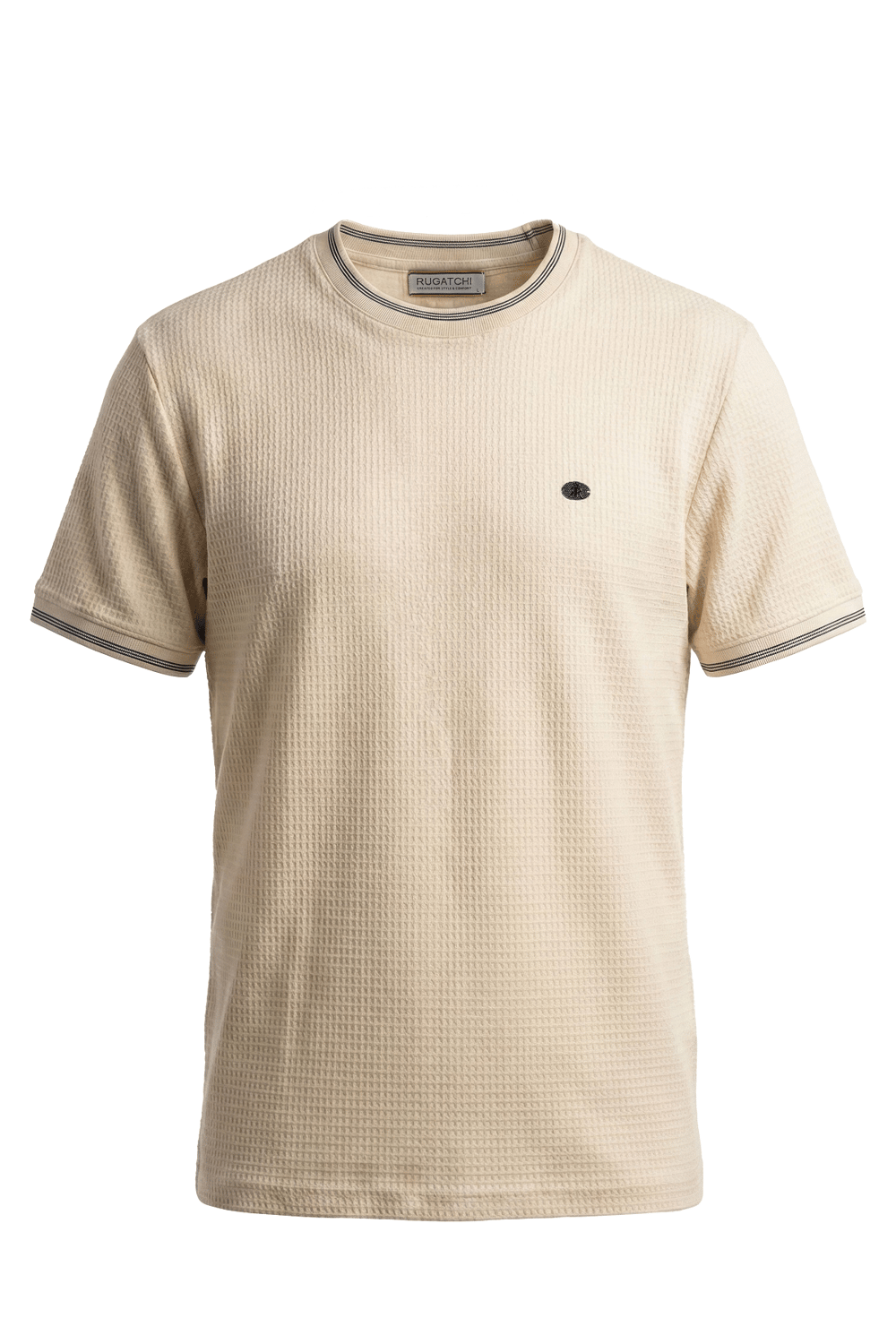 Textured Print Crew Neck