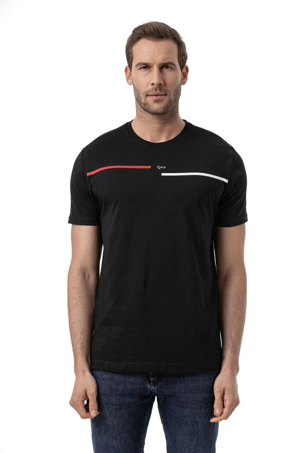 Cotton Printed Jersey - Crew Neck