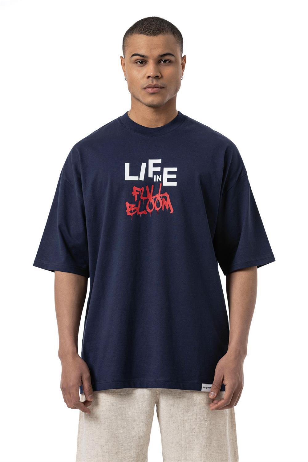 LIFE IN Baskılı Oversize T-Shirt