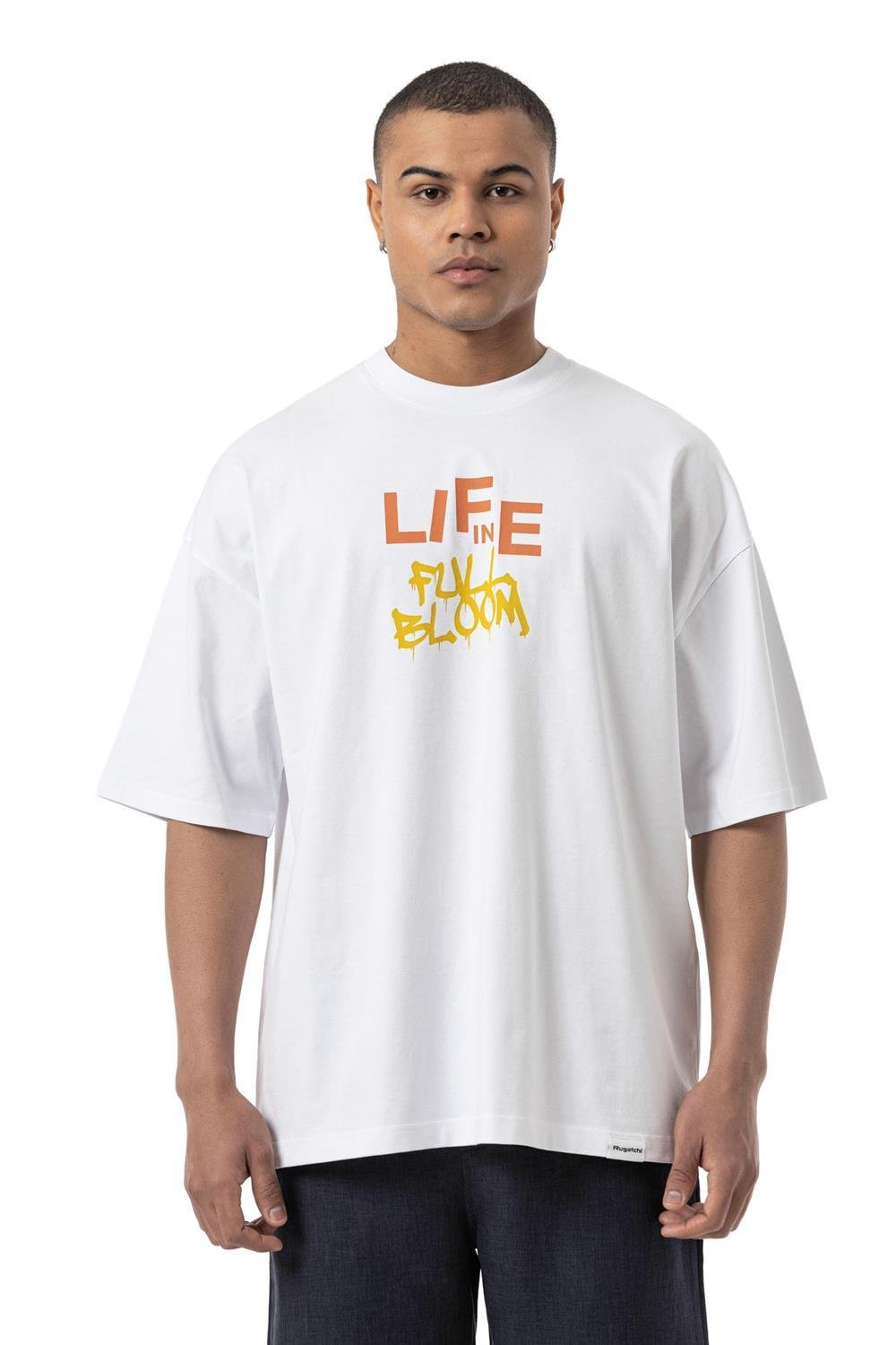 LIFE IN Baskılı Oversize T-Shirt