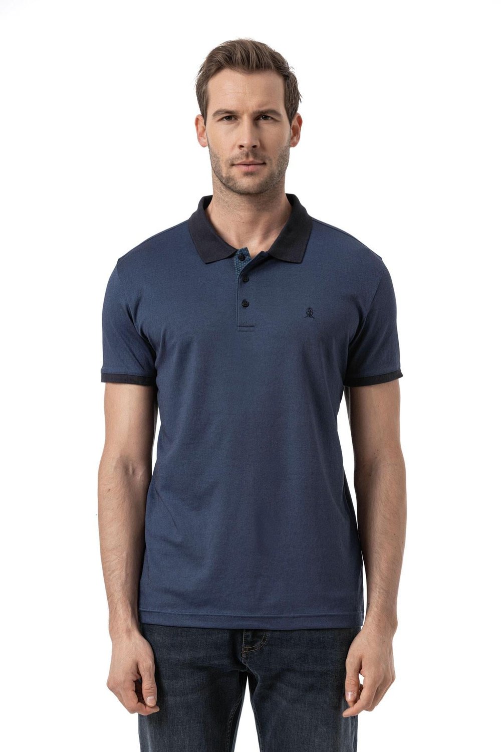 Cotton Textured Pique - Polo Shirt