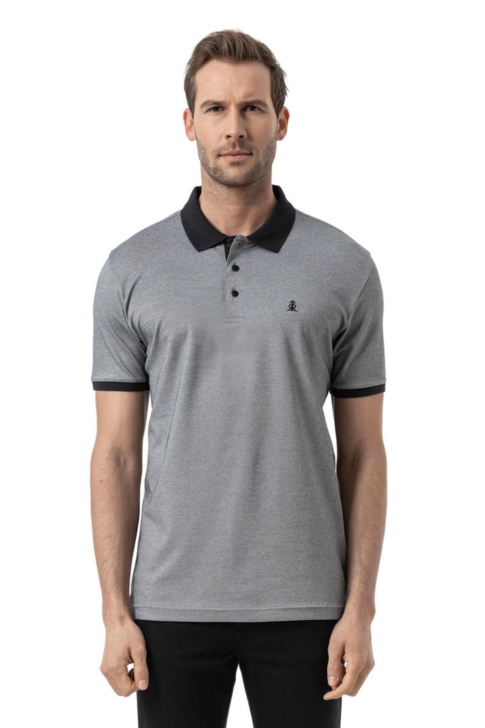 Cotton Textured Pique - Polo Shirt